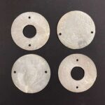 RAYHER PEARLY ELEMENT CIRCLE D.5.5CM 4PCS WHITE