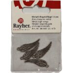 RAYHER METAL ANGEL WINGS 3CM 4PCS SILVER