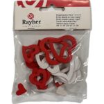 RAYHER WOODEN OBJECTS HEARTS 1.5-4CM 24PCS