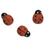 RAYHER WOODEN PIECES LADYBIRD 1.5CM 24PCS