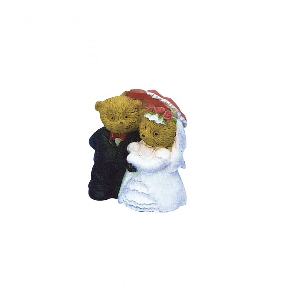 R8855500.jpg RAYHER DECORATIVE WEDDING BEARS COUPLE - Image 1