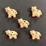 RAYHER POLYRESIN OBJECTS PIGS 2CM 5PCS