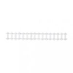 RAYHER WOODEN GARDEN FENCE 90X3CM WHITE