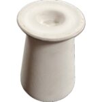 RAYHER TERRACOTTA CERAMIC CANDLE HOLDER D.7.5X10CM WHITE