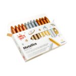 SCOLA METALLIC WAX CRAYONS 12PCS [GOLD/SILVER/BRONZE]