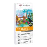 TOMBOW ABT DUAL BRUSH PEN 12PCS SET GREY COLOURS