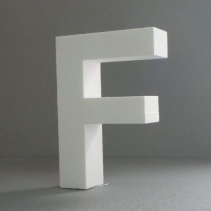STYROFOAM LETTER 15X2CM F ENGLISH