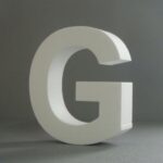 STYROFOAM LETTER 15X2CM G ENGLISH
