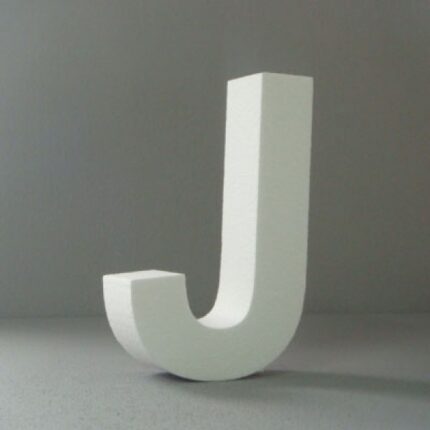 STYROFOAM LETTER 15X2CM J ENGLISH
