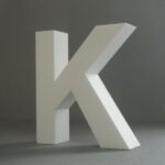 STYROFOAM LETTER 15X2CM K ENGLISH