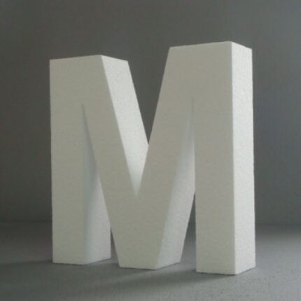 STYROFOAM LETTER 15X2CM M ENGLISH