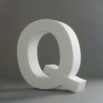 STYROFOAM LETTER 15X2CM Q ENGLISH