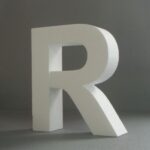 STYROFOAM LETTER 15X2CM R ENGLISH