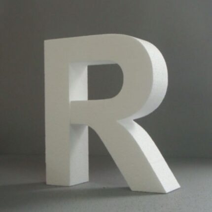 STYROFOAM LETTER 15X2CM R ENGLISH