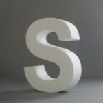 STYROFOAM LETTER 15X2CM S ENGLISH