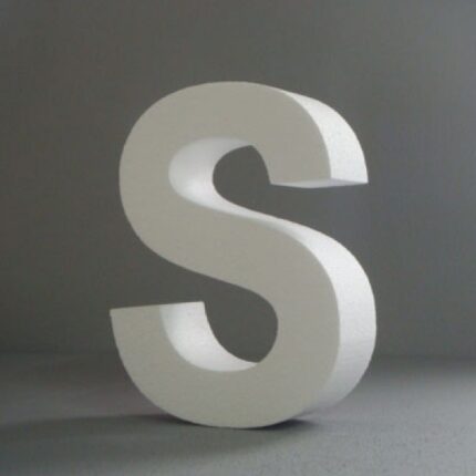 STYROFOAM LETTER 15X2CM S ENGLISH