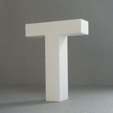 STYROFOAM LETTER 15X2CM T ENGLISH