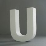 STYROFOAM LETTER 15X2CM U ENGLISH
