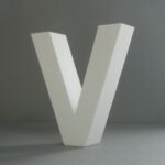 STYROFOAM LETTER 15X2CM V ENGLISH