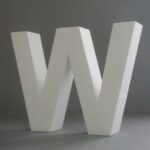 STYROFOAM LETTER 15X2CM W ENGLISH