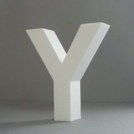 STYROFOAM LETTER 15X2CM Y ENGLISH