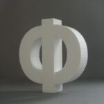 STYROFOAM LETTER 15X2CM Φ GREEK