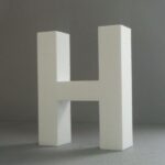 STYROFOAM LETTER 15X2CM Η GREEK