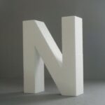 STYROFOAM LETTER 15X2CM Ν GREEK