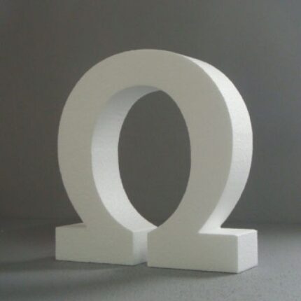 STYROFOAM LETTER 15X2CM Ω GREEK