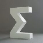 STYROFOAM LETTER 15X2CM Σ GREEK