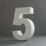 STYROFOAM NUMBER 15X2CM 5