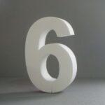 STYROFOAM NUMBER 15X2CM 6