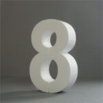 STYROFOAM NUMBER 15X2CM 8