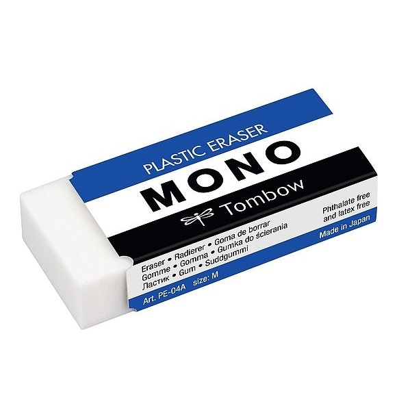 TPE-04A.jpg TOMBOW MONO PLASTIC ERASER M - Image 1