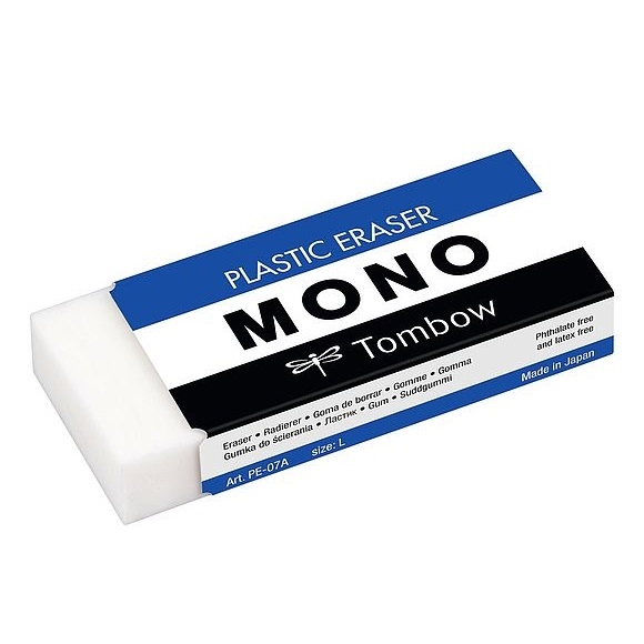 TPE-07A.jpg TOMBOW MONO PLASTIC ERASER L - Image 1