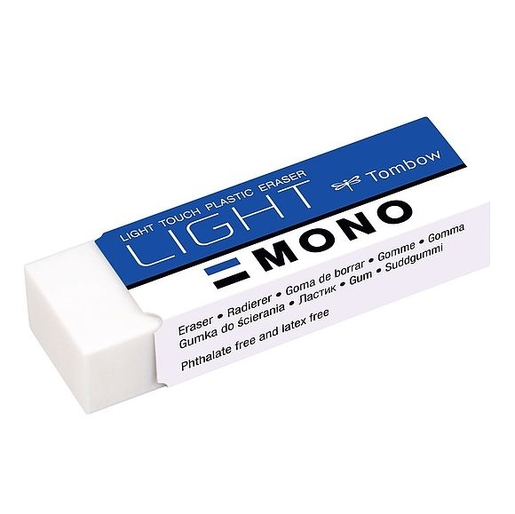 TPE-LTS.jpg TOMBOW MONO PLASTIC ERASER LIGHT TOUCH 13G - Image 1