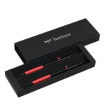 TOMBOW BALLPOINT PEN + MECHANICAL PENCIL SET ZOOM 707 BLACK/RED