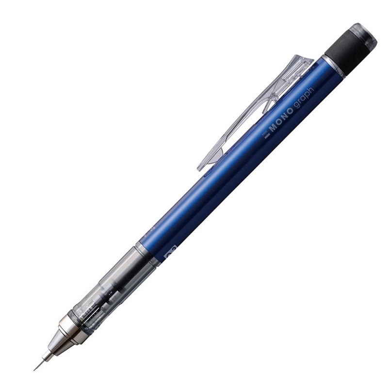 TSH-MG41-BS.jpg TOMBOW MECHANICAL PENCIL MONO GRAPH 0.5MM BLUE - Image 1