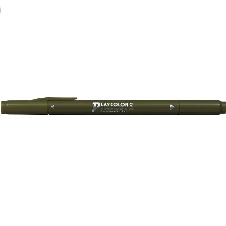 TWS-TP43.jpg TOMBOW PLAYCOLOR 2 TWIN MARKER OLIVE - Image 1
