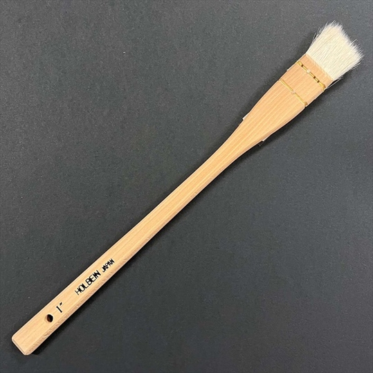 H1220-1.jpg HOLBEIN BRUSH GOAT HAIR FLAT HAKE 1220 No.1IN - Image 1