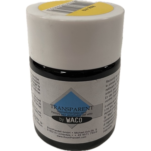 KP9006419.jpg WACO TRANSPARENT GLASS PAINT 50ML 03 LEMON - Image 1