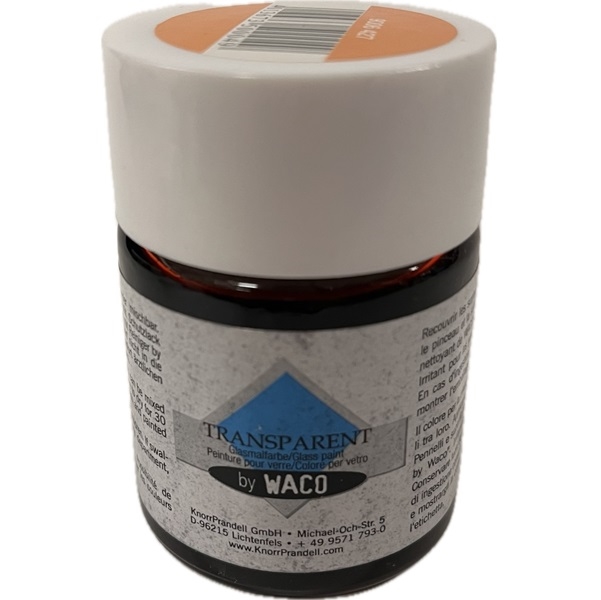 KP9006427.jpg WACO TRANSPARENT GLASS PAINT 50ML 04 ORANGE - Image 1