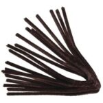 RAYHER CHENILLE PIPE CLEANER STICKS 9MM/50CM 10PCS DARK BROWN