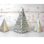 RAYHER HOLOGRAPHIC CRUSH PAPER 210G A4 10SH SILVER - Image 2