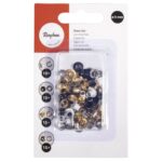RAYHER EYELET KIT ROUND D.5MM 50PCS MIXED