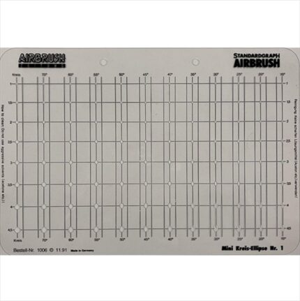 STANDARDGRAPH AIRBRUSH TEMPLATE No.1006 MINI CIRCLE-ELLIPSE 1