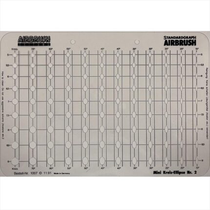 STANDARDGRAPH AIRBRUSH TEMPLATE No.1007 MINI CIRCLE-ELLIPSE 2
