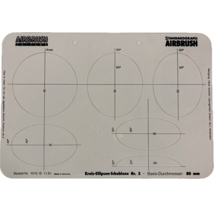 STANDARDGRAPH AIRBRUSH TEMPLATE No.1010 CIRCLE-ELLIPSE 5