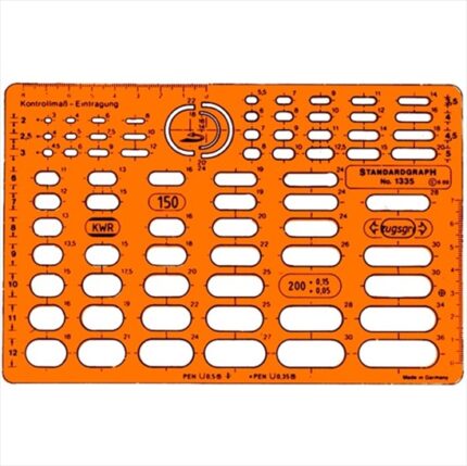 STANDARDGRAPH TEMPLATE No.1335 CONTROL MEASUREMENTS FRAMES