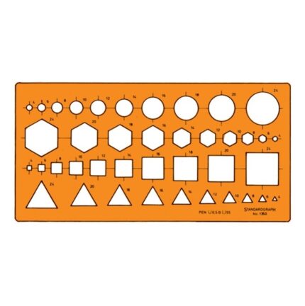 STANDARDGRAPH TEMPLATE No.1350 COMBINED SYMBOLS